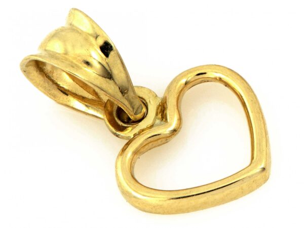 Złota zawieszka próba 585 (14Kt) Złote Serduszko serce  – symbol miłości i elegancji