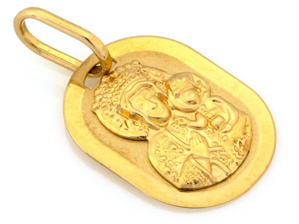 Złota zawieszka próba 585 (14Kt) Złoty Medalik Matka Boska Częstochowska – symbol miłości i elegancji