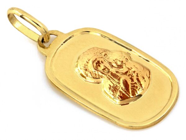Złota zawieszka próba 585 (14Kt) Złoty Medalik Matka Boska Częstochowska – symbol miłości i elegancji