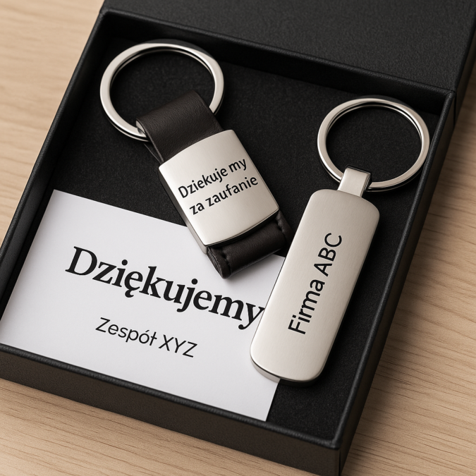 🎁 Breloki z grawerem jako prezent dla klientów – budowanie lojalności i pozytywnego wizerunku firmy 💼🔑
