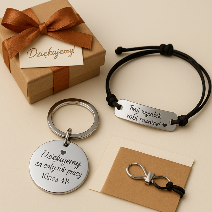 ✨ Breloki z grawerem – kreatywny sposób na podziękowanie uczniom za ich wysiłek 📚🔑