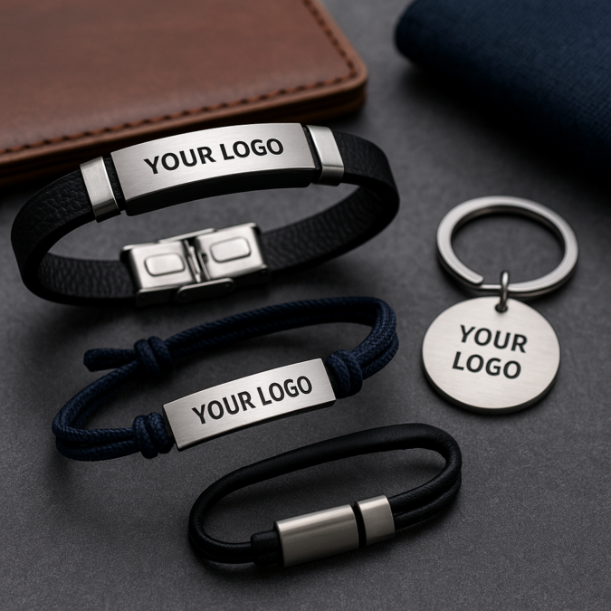 🎯 Bransoletki z grawerem – stylowy gadżet reklamowy dla Twojej firmy 💼✨