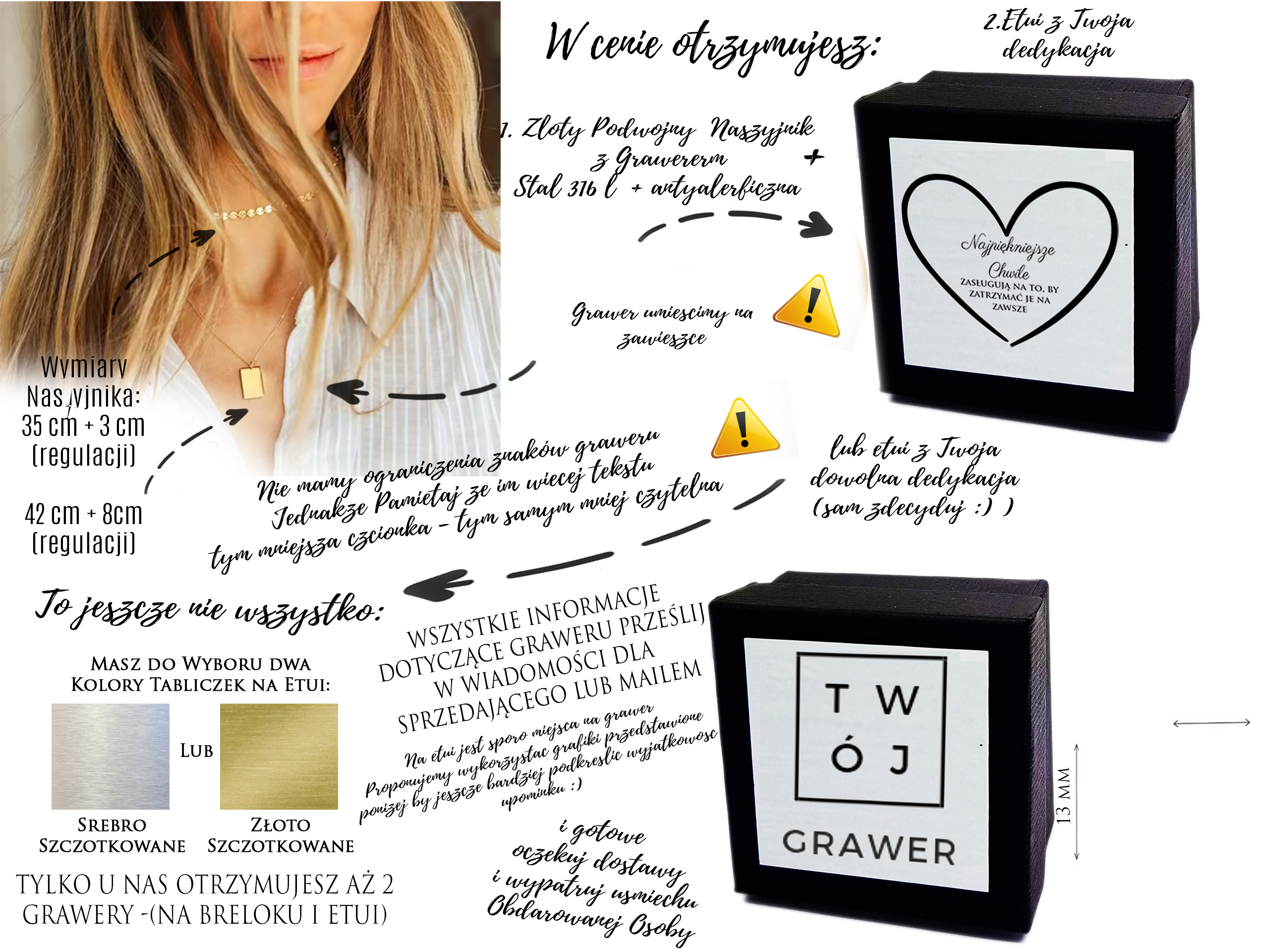 Naszyjnik niesmiertelnik + choker