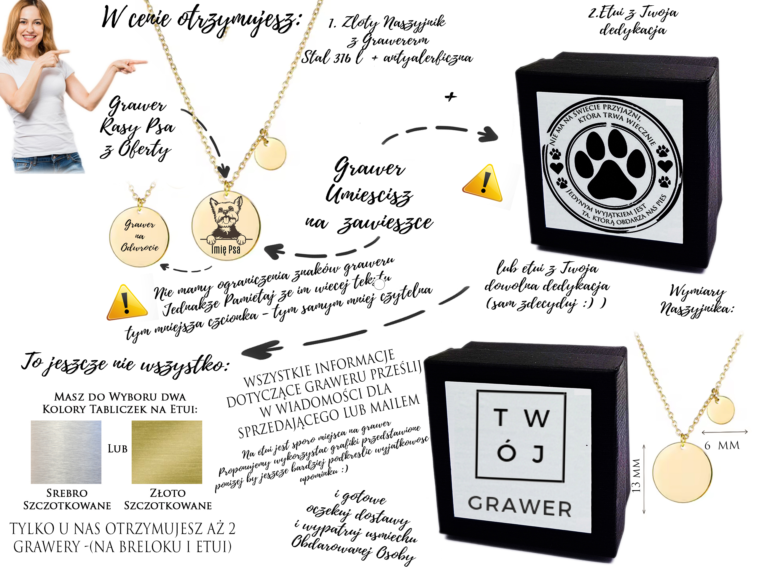 Rasy Psów - Naszyjnik - OPIS