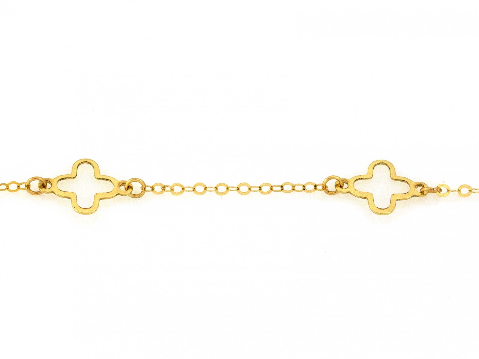 Bransoletka zlota proba 585 koniczynki (3)