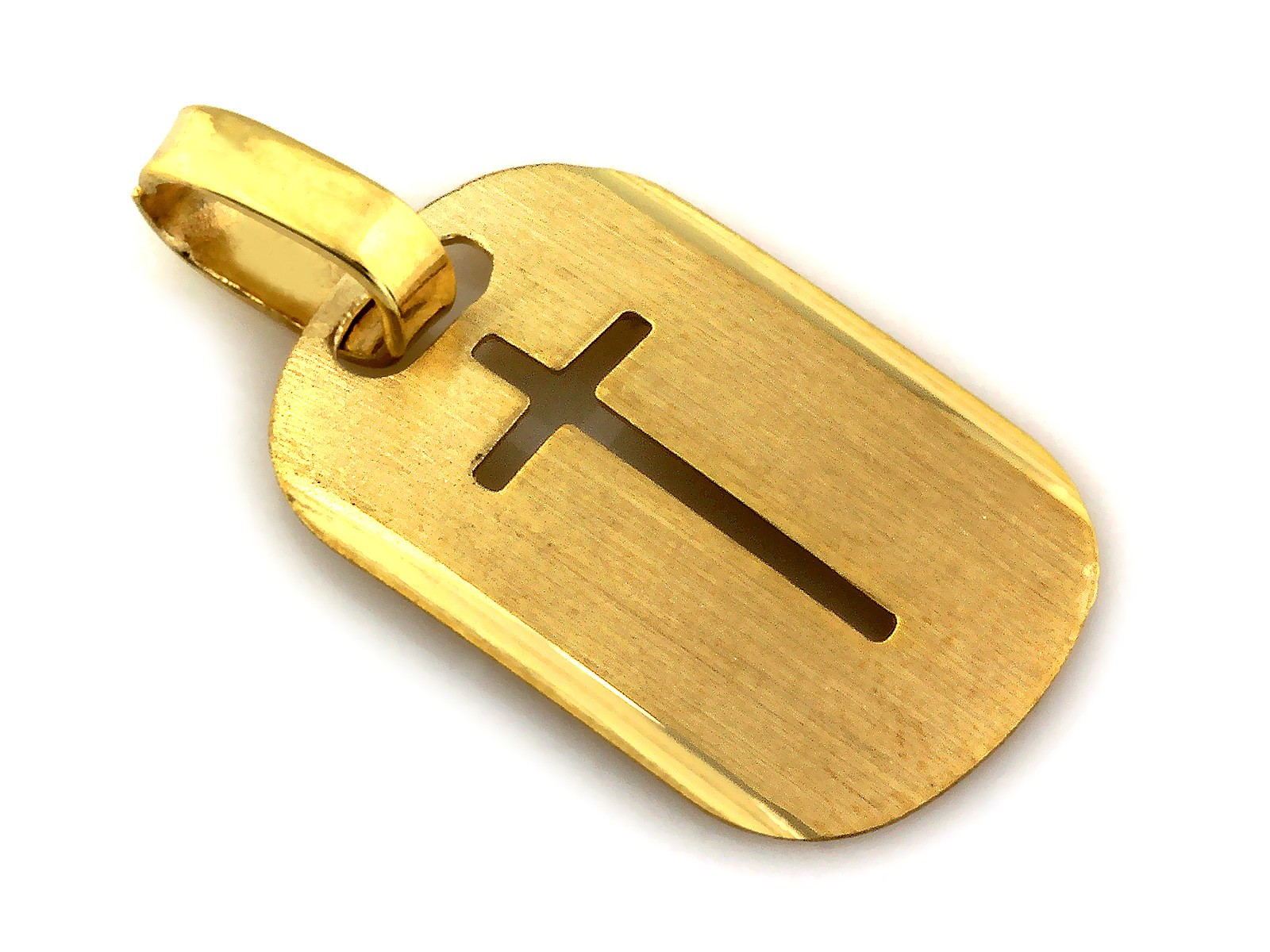 Złoty niesmiertelnik z krzysykiem pr. 585 (1)