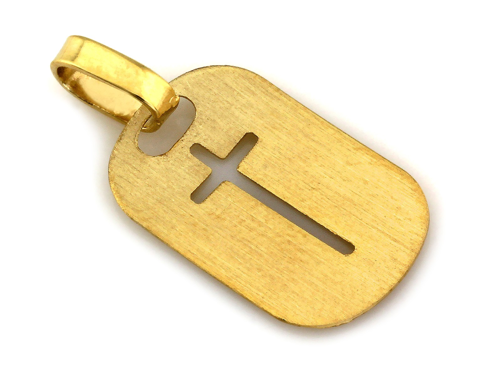 Złoty niesmiertelnik z krzysykiem pr. 585 (2)