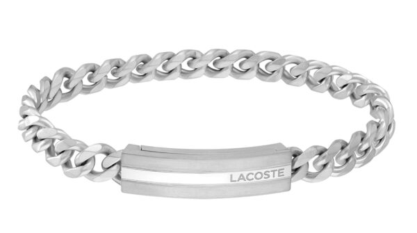 Bransoletka męska Lacoste Adventurer stal srebrna 2040091
