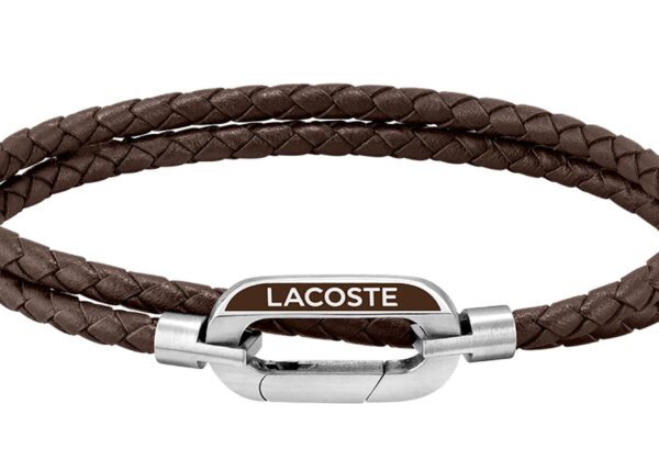 Bransoletka - Brązowa - Logo - Lacoste - Męska - Prezent dla niego Starboard (2040113)