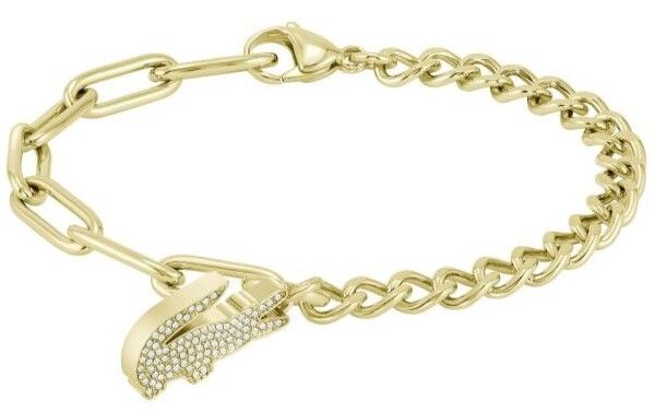 Bransoletka - Złota - Logo - Lacoste - Damska - Prezent dla niej Crocodile (2040147)