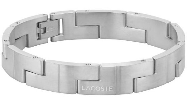 Bransoletka - Srebrna - Logo - Lacoste - Męska - Prezent dla niego Lacoste Catena (2040155)