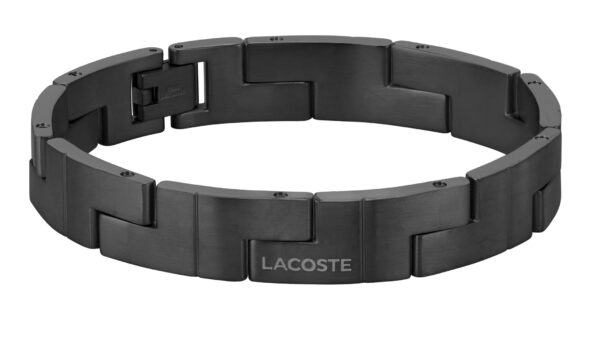Bransoletka męska Lacoste Catena stal czarna 2040222