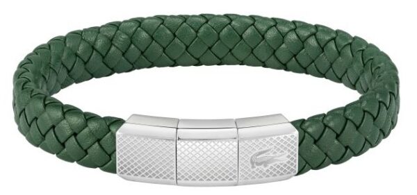 Bransoletka męska Lacoste Rokel stal zielona 2040284