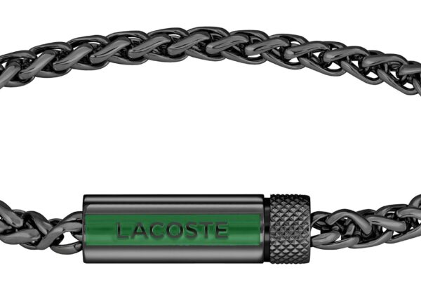 Bransoletka - Czarna - Logo - Lacoste - Męska - Prezent dla niego Spelt (2040339)