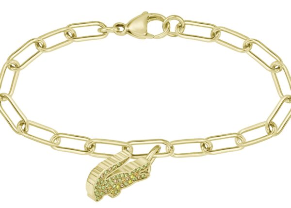 Bransoletka -Złota - Logo - Lacoste - Damska - Prezent dla niej Crocodile (2040363)