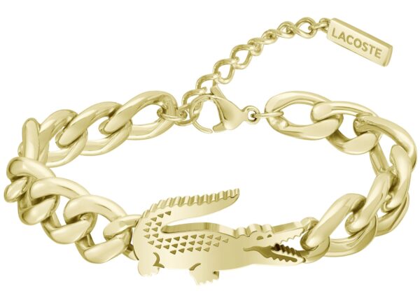 Bransoletka -Złota - Logo - Lacoste - Damska - Prezent dla niej Crocodile (2040374)