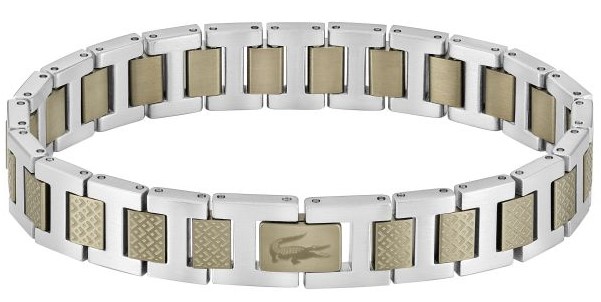 Bransoletka -Brązowy- Logo - Lacoste - Męska - Prezent dla niego Metropole (2040419)