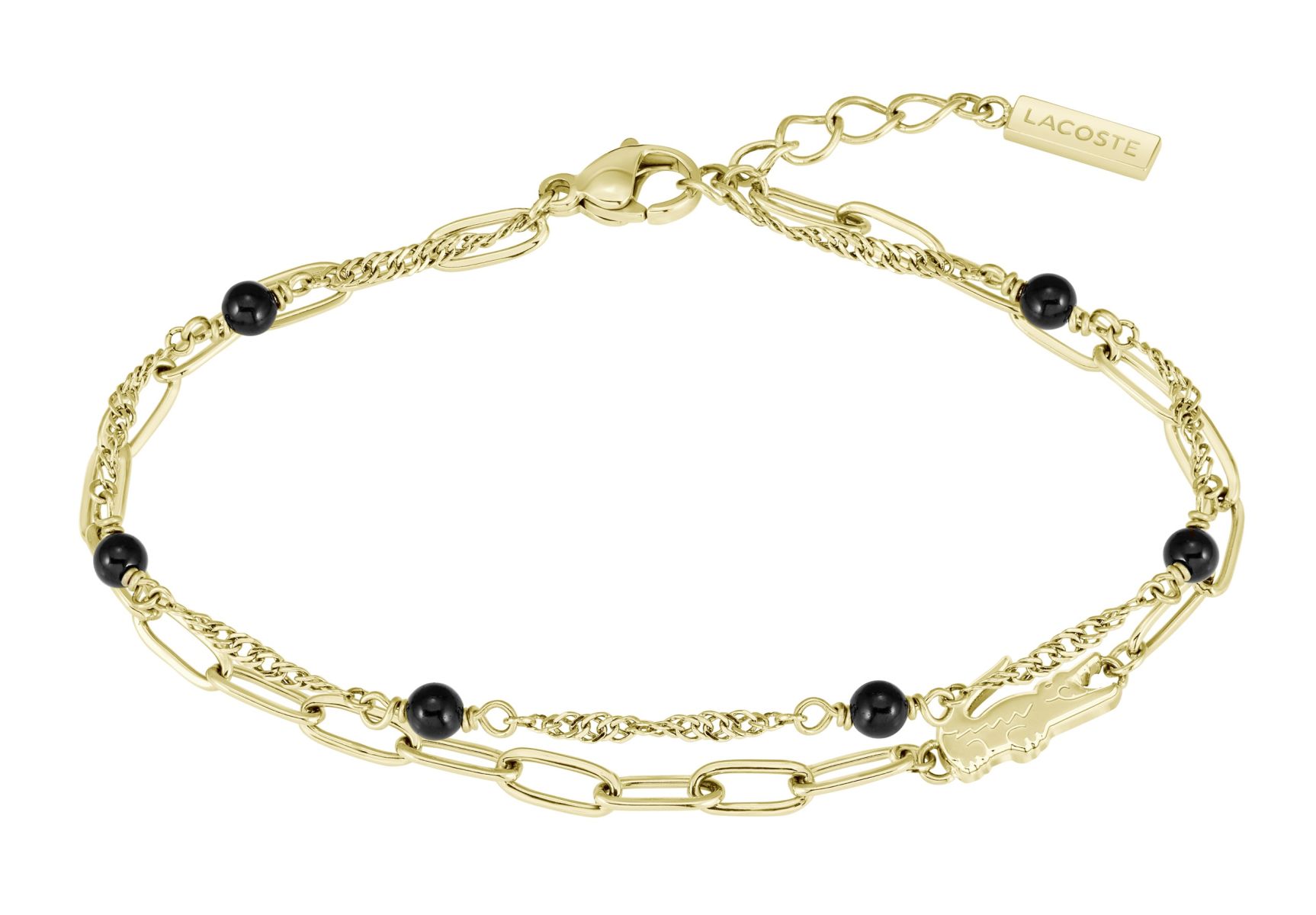 Bransoletka - Złota- Logo - Lacoste - Damska - Prezent dla niej Deva (2040458)