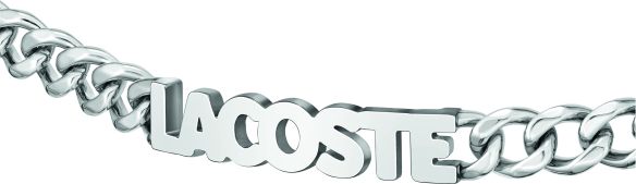 Bransoletka - Srebrna - Logo - Lacoste - Męska - Prezent dla niego Script (2040476) - obrazek 6