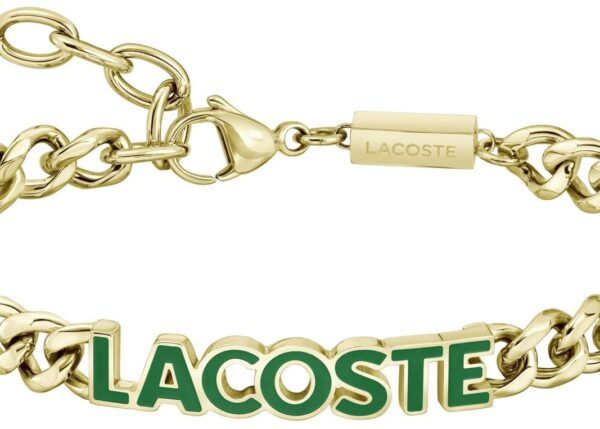 Bransoletka - Złota - Logo - Lacoste - Męska - Prezent dla niego Script (2040477)