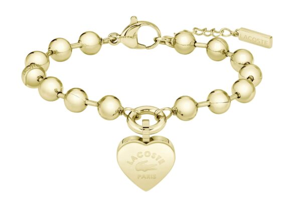 Bransoletka damska Lacoste Love My Croc stal złota 2040506 – zbliżenie