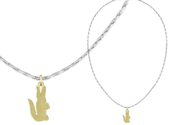 Naszyjnik - Złoty- Logo - Lacoste - Męski- Prezent dla niego ARTHOR  (2040551)