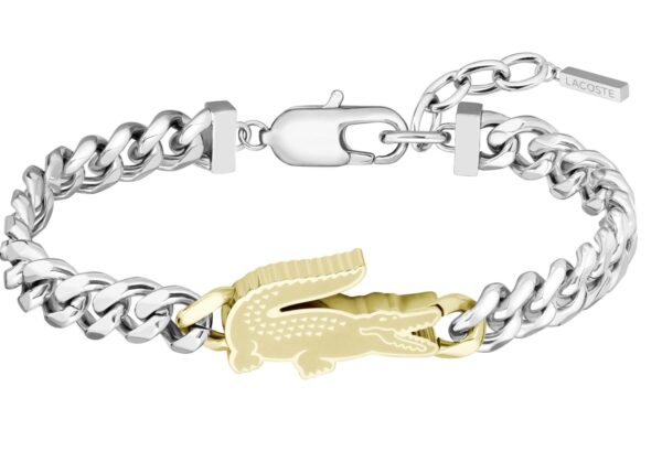 Bransoletka Złota- Logo - Lacoste - Męska - Prezent dla niego (2040552)