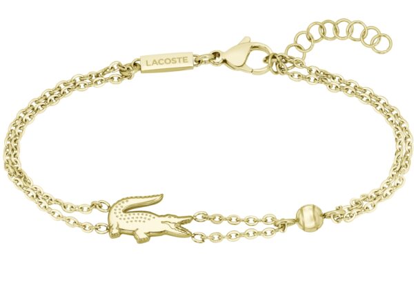 Bransoletka Złota- Logo - Lacoste - Damska- Prezent dla niej (2040581)