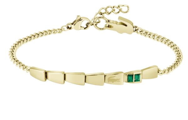 Bransoletka damska Lacoste Crocodelle stal złota 2040582 – zbliżenie