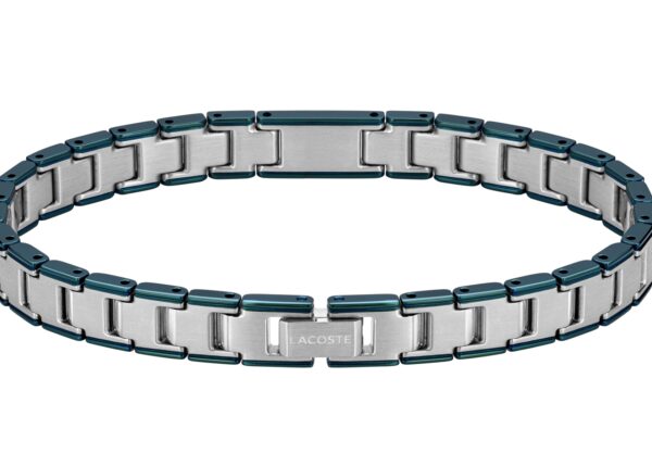 Bransoletka - Zielono Srebrny- Logo - Lacoste - Męska - Prezent dla niego Metropole EDGE (2040590)