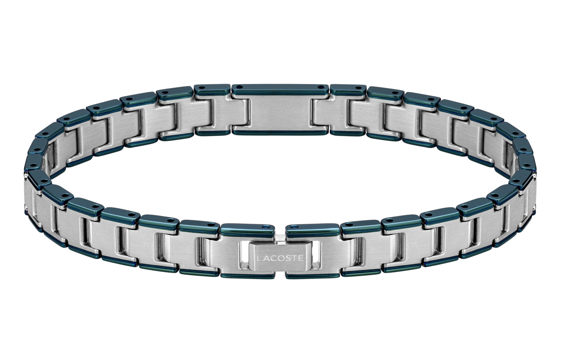 Bransoletka - Zielono Srebrny- Logo - Lacoste - Męska - Prezent dla niego Metropole EDGE (2040590)