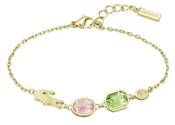 Bransoletka Złota- Logo - Lacoste - Damska- Prezent dla niej (2040606)
