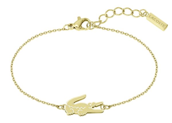 Bransoletka - Złota - Logo - Lacoste - Damska - Prezent dla niej Crocodile (2040047)