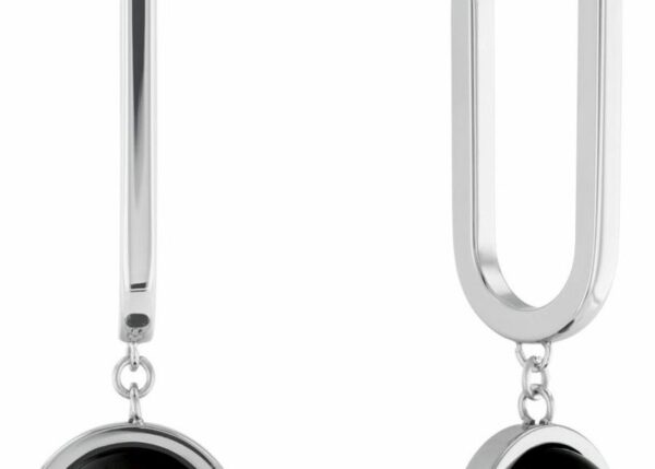 Kolczyki - Srebrny - Logo - Tommy Hilfiger - Damskie- Prezent dla niej (2780767)