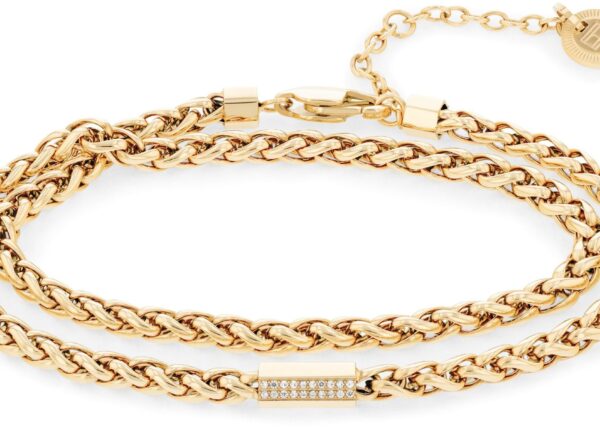 Bransoletka - Złota - Logo - Tommy Hilfiger - Damska - Prezent dla niej (2780876)