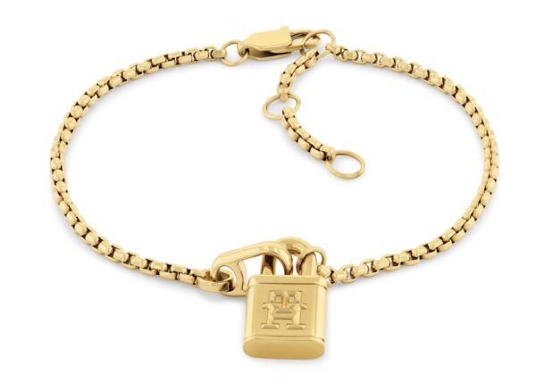 Bransoletka - Złota - Logo - Tommy Hilfiger - Damska - Prezent dla niej (2780943)