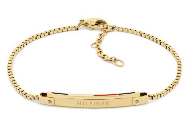 Bransoletka - Złota - Logo - Tommy Hilfiger - Damska - Prezent dla niej (2780953)