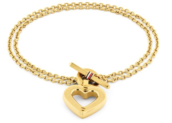 Bransoletka - Złota - Logo - Tommy Hilfiger - Damska - Prezent dla niej (2780970)