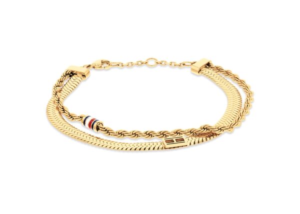 Bransoletka - Złota - Logo - Tommy Hilfiger - Damska - Prezent dla niej (2780982)