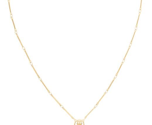 Naszyjnik - Złota - Logo - Tommy Hilfiger - Damski - Prezent dla niej (2780998)