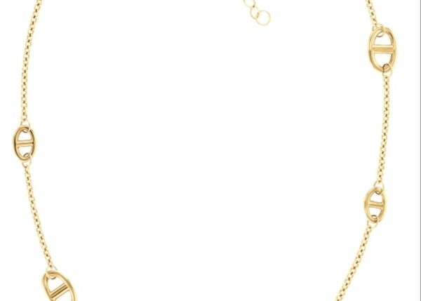 Naszyjnik - Złota - Logo - Tommy Hilfiger - Damski - Prezent dla niej (2781022)