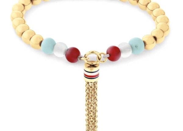 Bransoletka - Złota - Logo - Tommy Hilfiger - Damska - Prezent dla niej (2781042)