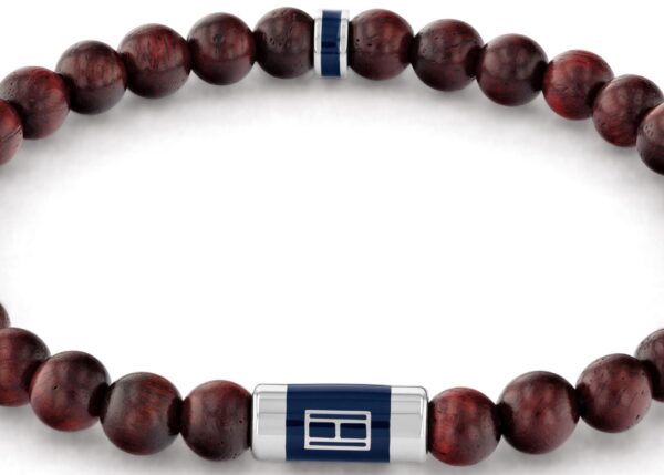 Bransoletka - Brązowa - Logo - Tommy Hilfiger - Męska - Prezent dla niego (2790324)