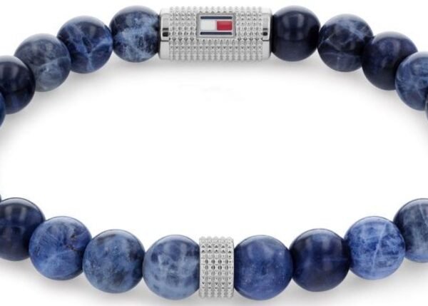 Bransoletka - Granatowa - Logo - Tommy Hilfiger - Męska - Prezent dla niego (2790436)