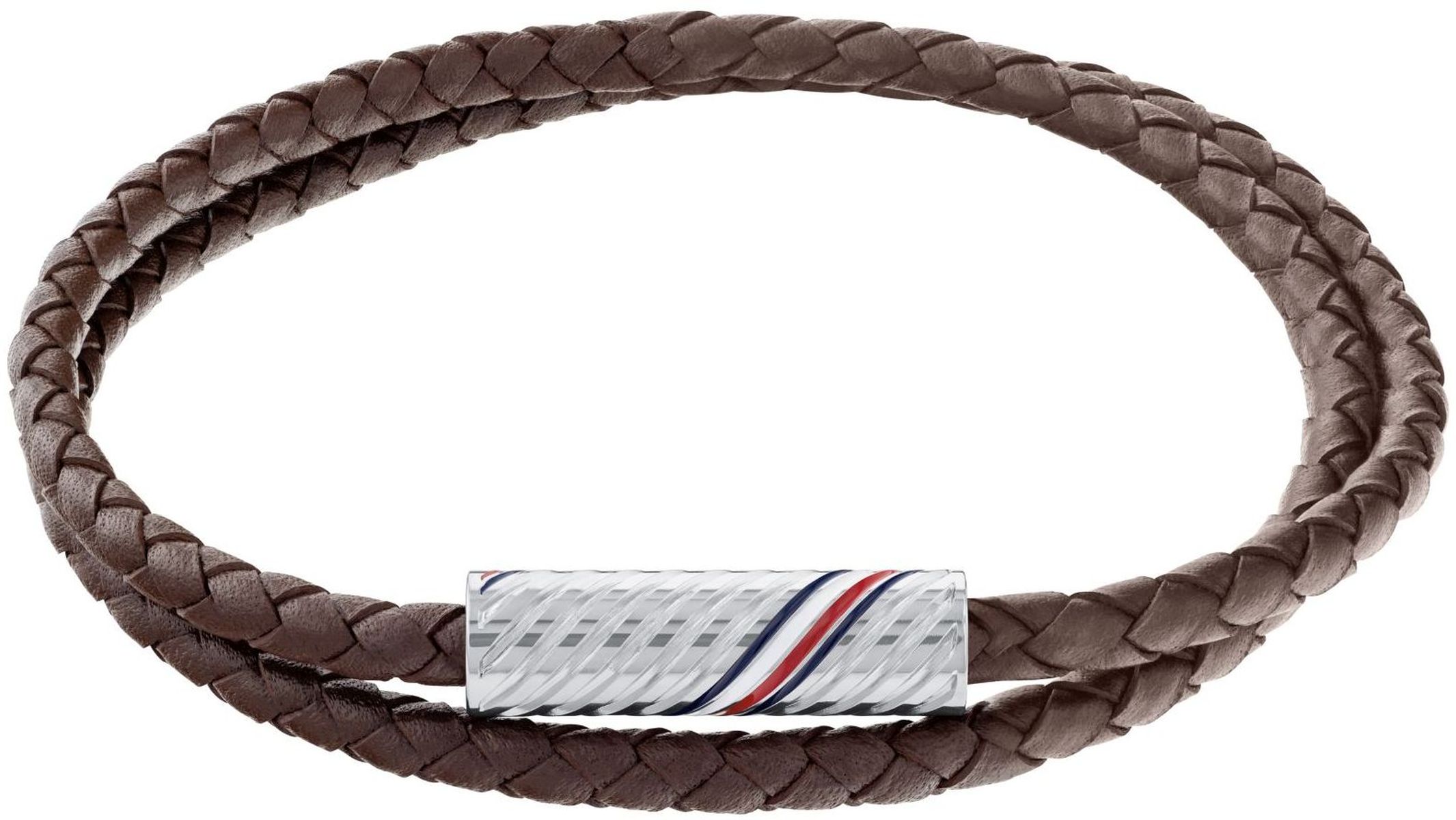 Bransoletka - Brązowa - Logo - Tommy Hilfiger - Męska - Prezent dla niego (2790468)
