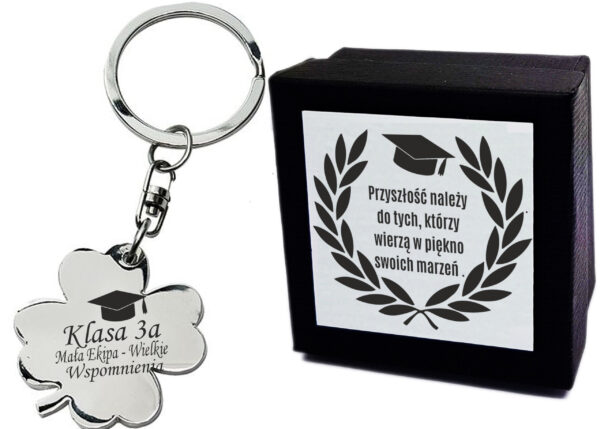 Brelok Na Pamiątkę Zakończenia Roku Szkolnego - dla uczniów, absolwentów - Klasa 3a Mała Ekipa Wielkie Wspomnienia