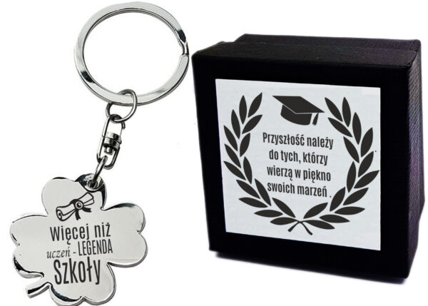 Brelok Na Pamiątkę Zakończenia Roku Szkolnego - dla uczniów, absolwentów - Więcej niż uczeń legenda szkoły