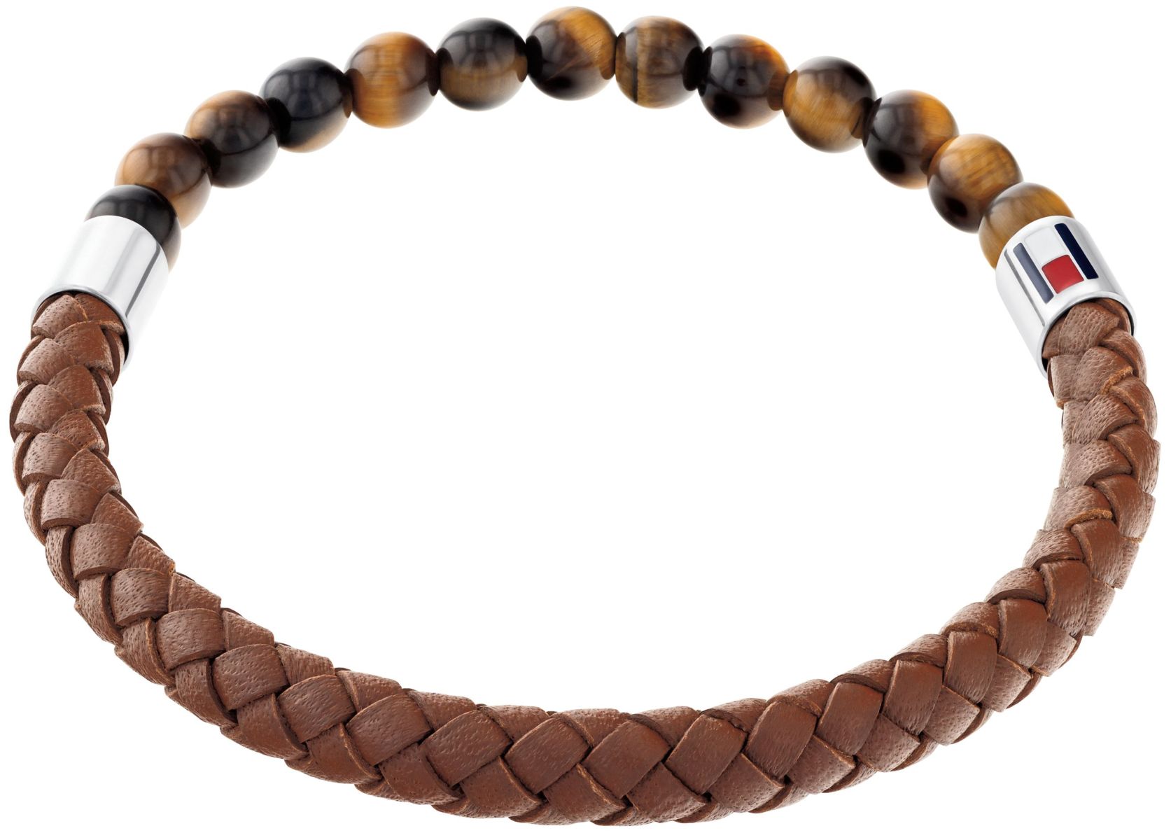 Bransoletka - Brązowa - Logo - Tommy Hilfiger - Męska - Prezent dla niego (2790474)