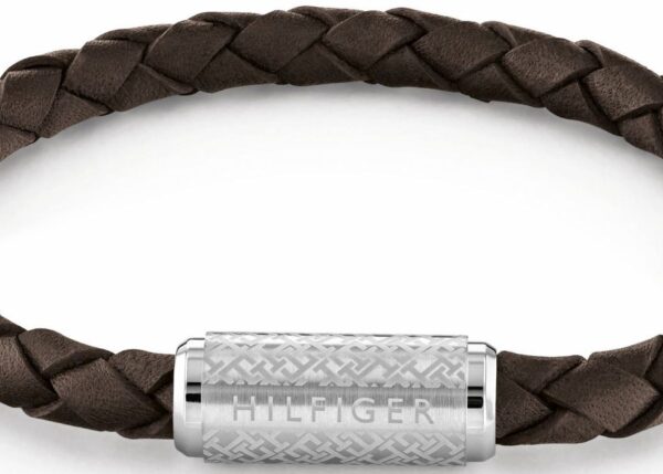 Bransoletka - Brązowa - Logo - Tommy Hilfiger - Męska - Prezent dla niego (2790478)