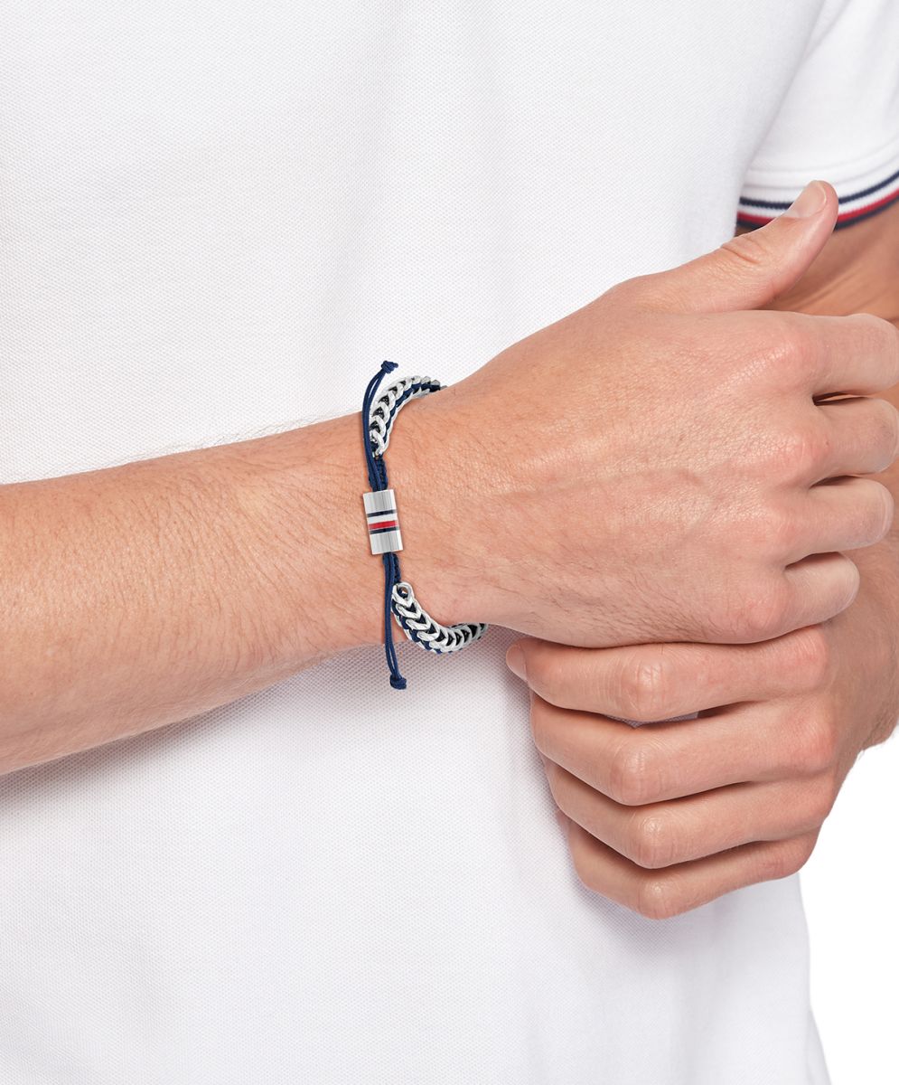 Bransoletka - Srebrna - Logo - Tommy Hilfiger - Męska - Prezent dla niego (2790511) - obrazek 3